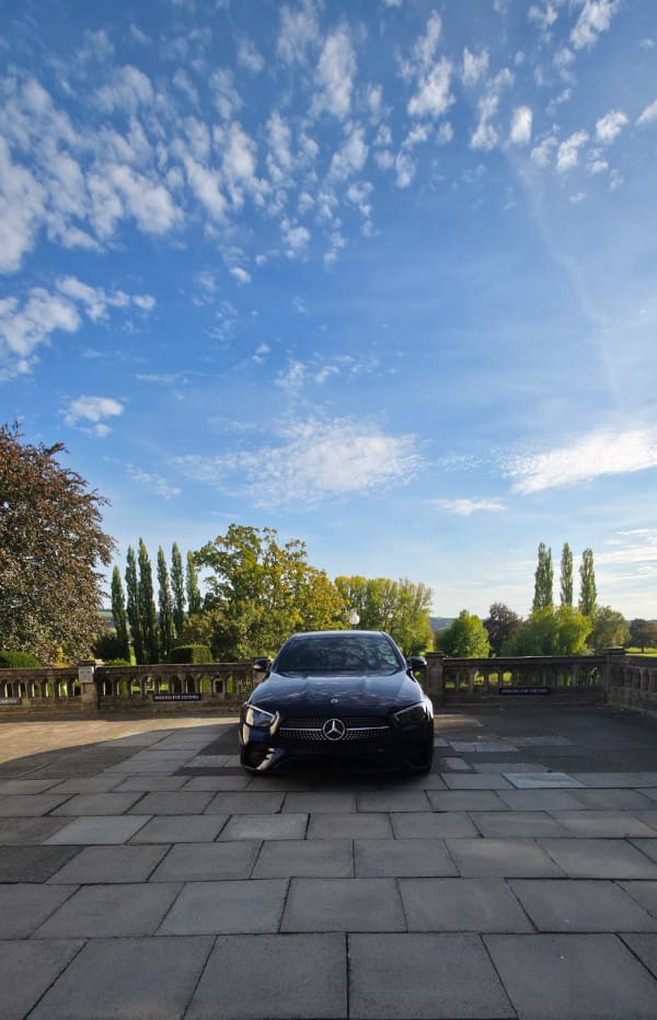 Front view of Mercedes E Class