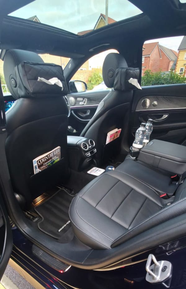 Interior view of Mercedes E Class